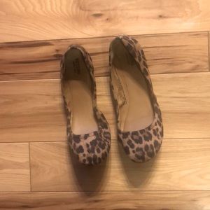 Animal print flats